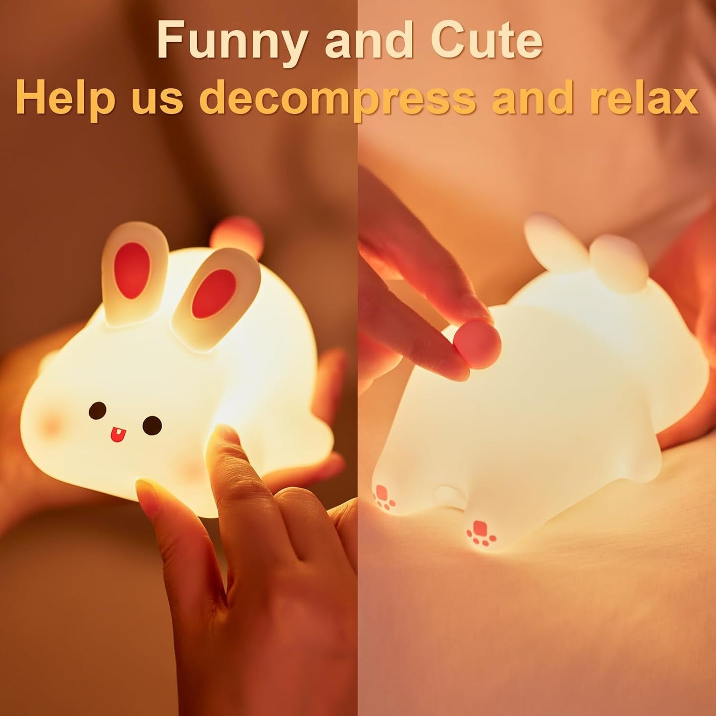 Cute Bunny Night Lamp – Soft Glow for Cozy Rooms