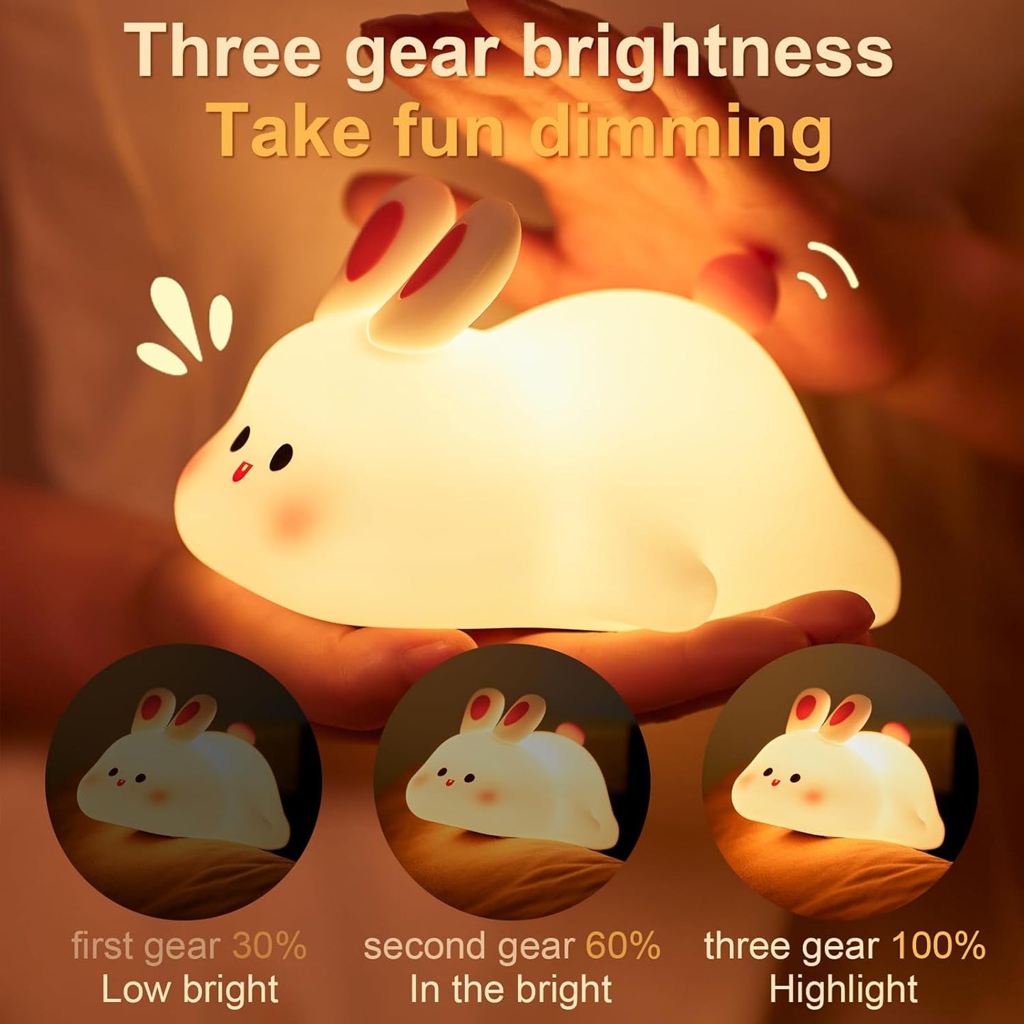Cute Bunny Night Lamp – Soft Glow for Cozy Rooms